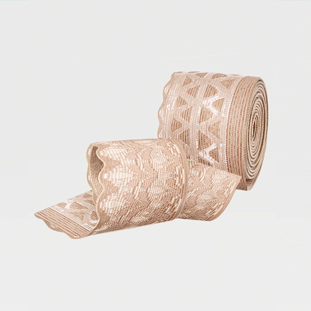 Чулки компрессионные прозрачные с ажурной резинкой (закрытый носок) 1 класс Idealista ID-301T