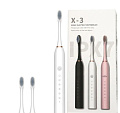 Щетка зубная звуковая Х-3 (3 насадки в комплекте) (Цвет: Белый)