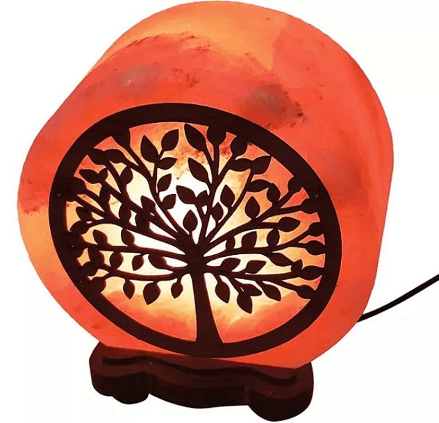 Лампа солевая Wonder Life "КРУГ-5" 2-3кг "Денежное дерево"